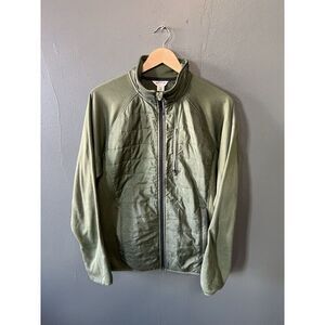 Orvis Mens Green Long Sleeve Quilted Full Zip Jacket Size Medium
